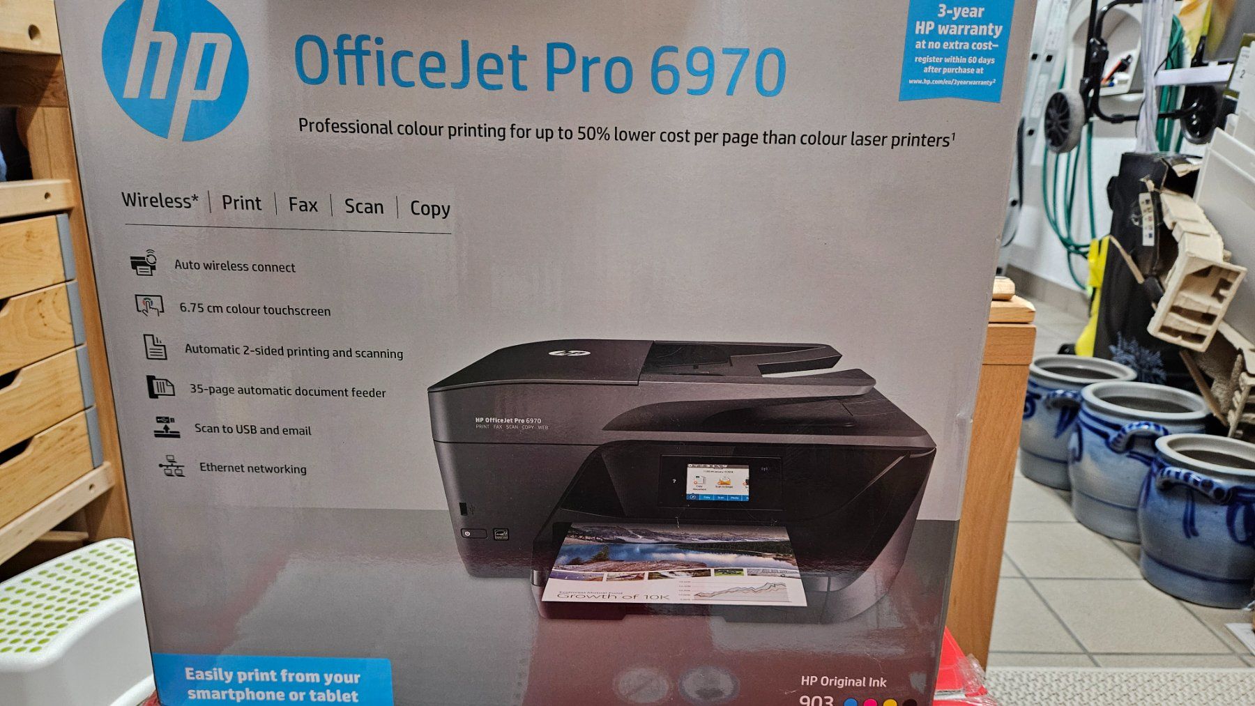 Hewlett Packard Stampanti: 2x HP OfficeJet Pro 6970 – Difettoso da Walenstadt venduto da SayJay