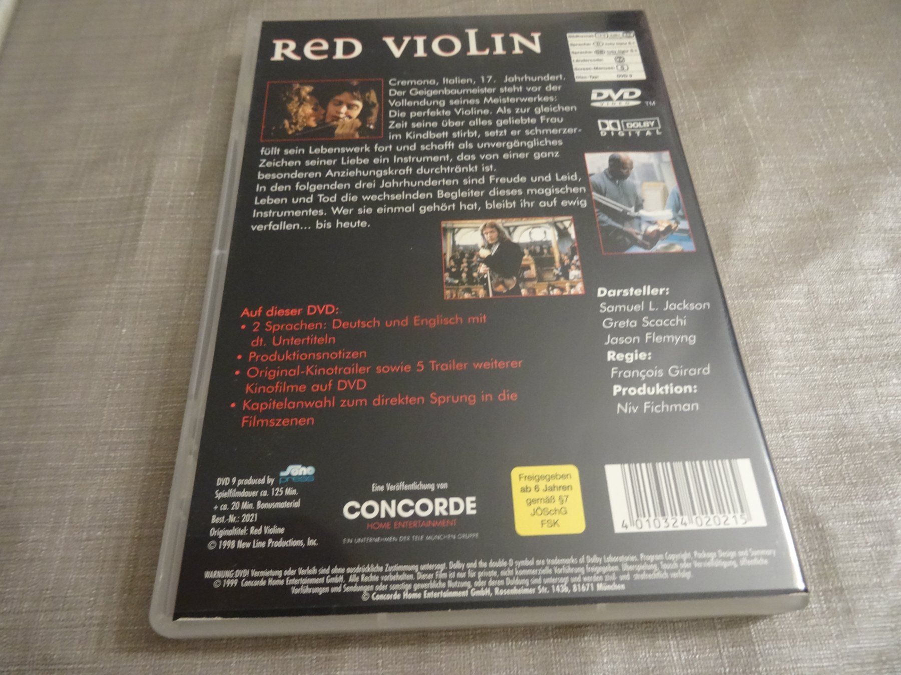 Tutti i DVDs: Red Violin - DVD – Usato da Olten venduto da Disc-Verkauf 2