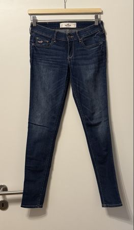 Damen Jeans Hollister skinny blau W25 L29 