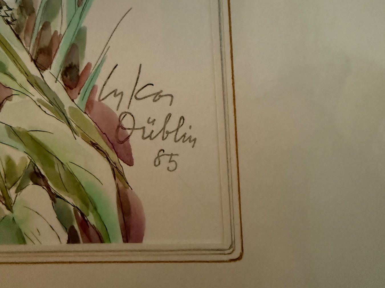 Foto & Immagini: Aquarell "Frühlingsblumen" Lukas Düblin – Usato da Nunningen venduto da Taissen 1