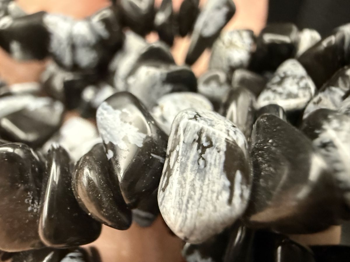 Catenine: Halskette Schneeflocken-Obsidian – Usato da Lamone venduto da LaCantinaMagica 4