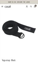 casall yoga strap schwarz - neu & originalverpackt
