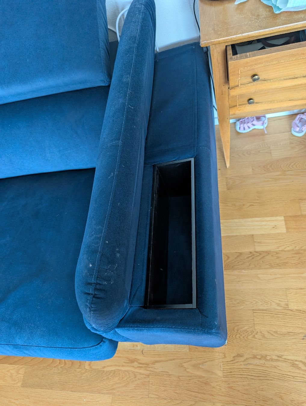 Divani: blaues samtiges Sofa wie neu – Usato da Tann venduto da the_p6qz 3