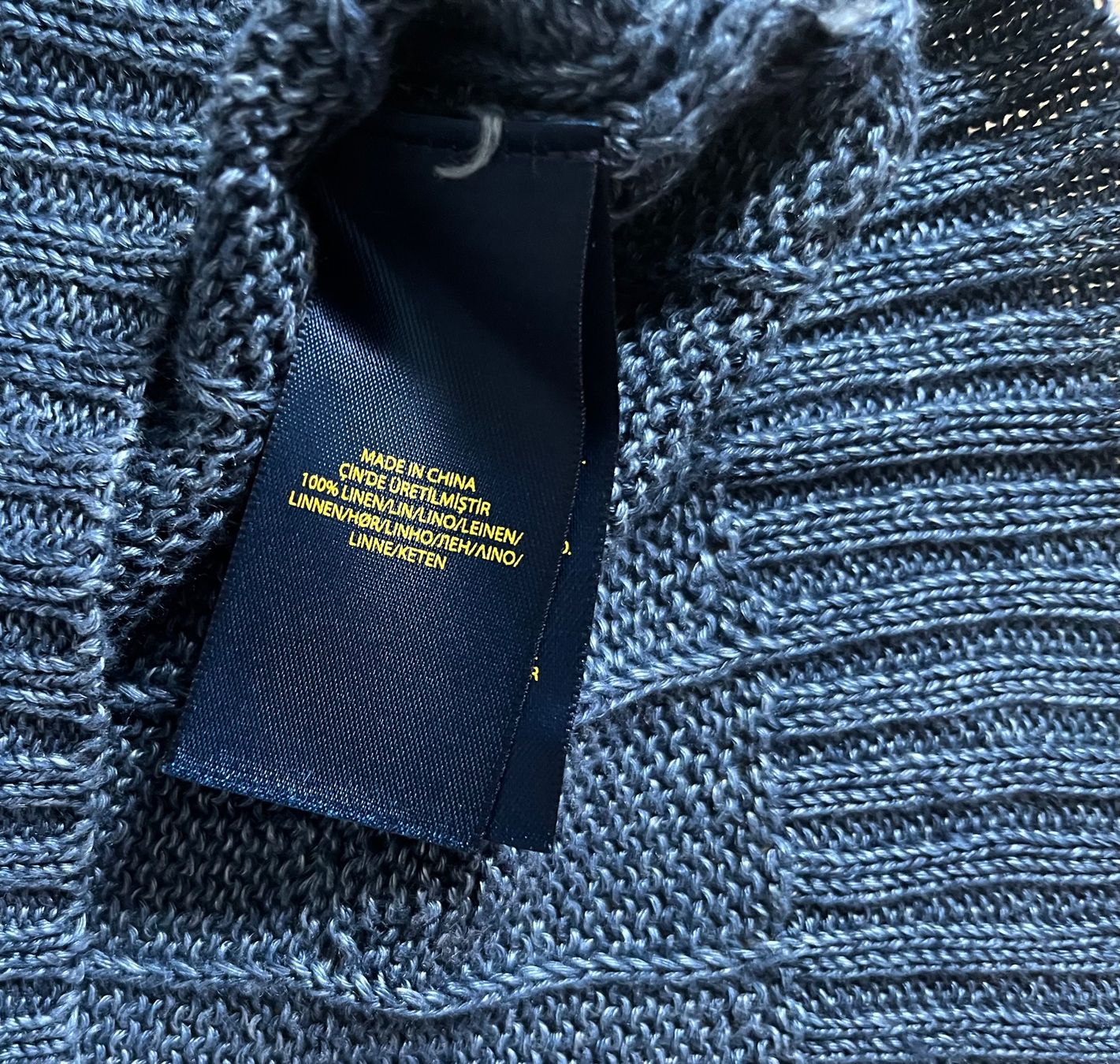 Ralph Lauren Maglioni & Felpe: Ralph Lauren: Pullover, V-Neck, 100% Leinen, oversized, M L – Usato da Luzern venduto da ellitussi 3