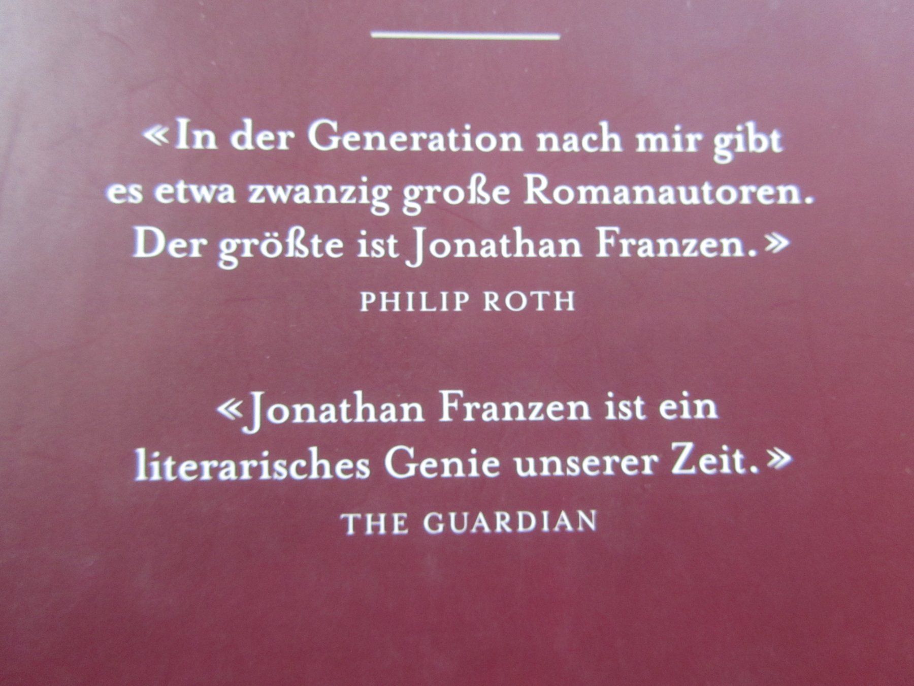 Livres: Jonathan Franzen:  UNSCHULD – D'occasion à Seengen par mikelele 2