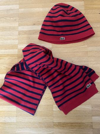 Lacoste Mütze und Schal für Kinder