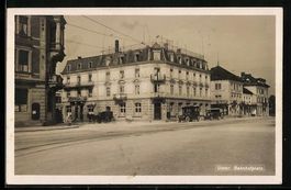 Uster, Bahnhofplatz mit Hotel Schweizerh