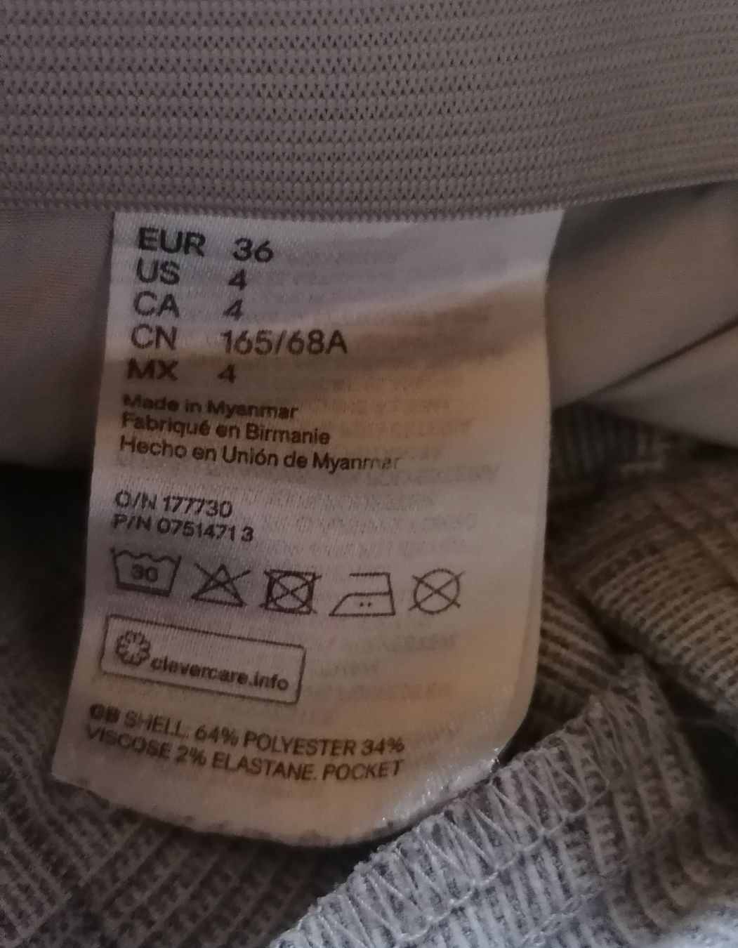 Hosen: Pantalon, pantalon à carreaux, bas – Gebraucht aus Montcherand von petiteoune75 9