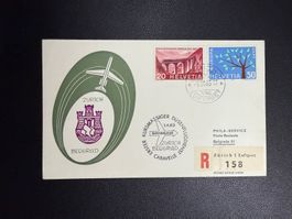 Swissair Erstflugbrief Zürich-Belgrad 1963