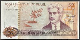 50 Cruzados Brasilien Banknote, Selten