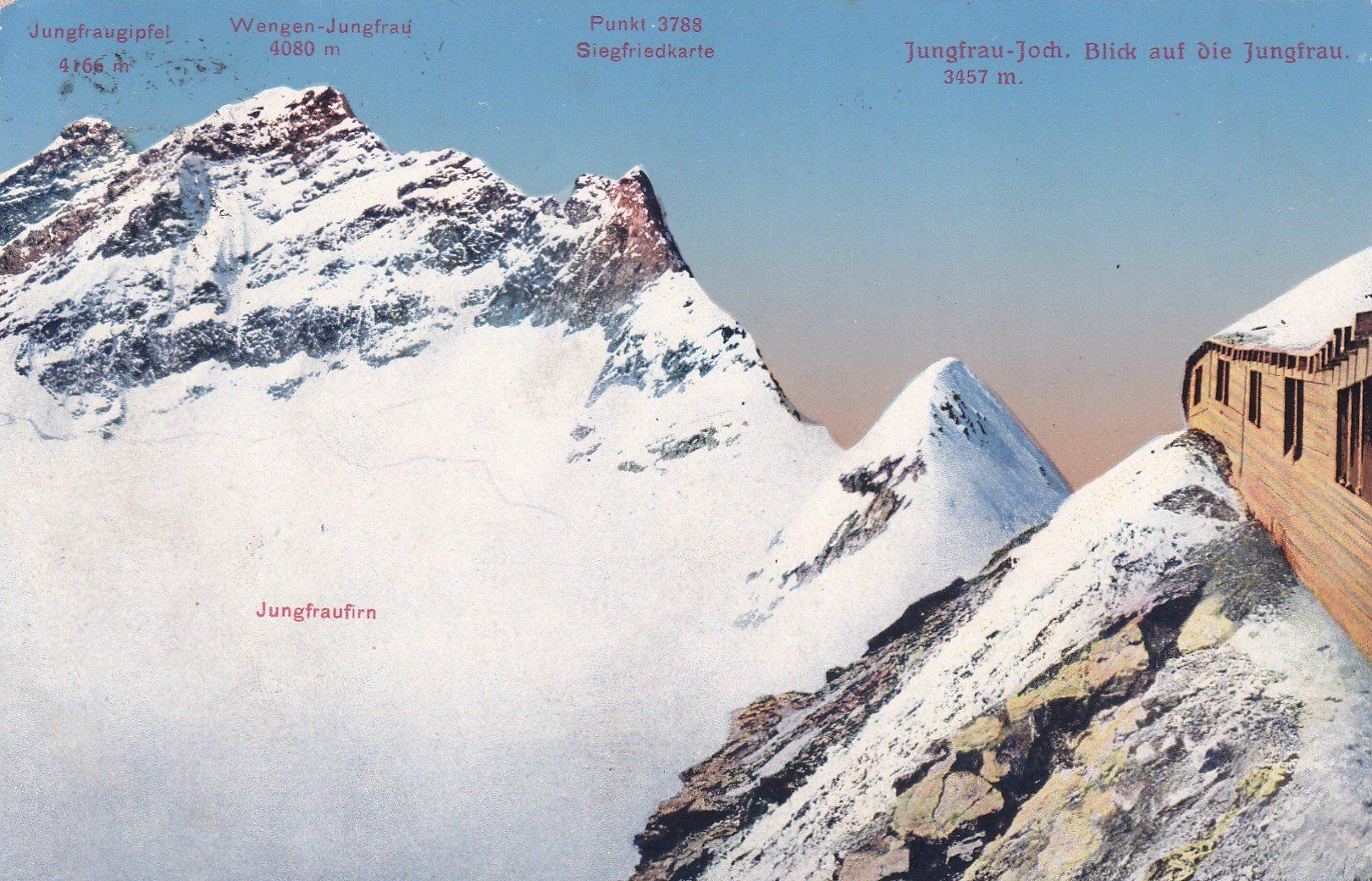 Cartoline postali: Jungfraufirn 1920 – Usato da Cormoret venduto da Pascalll2001