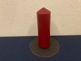 Kerze 29 x 9 cm, d.rot, ca. 1,6 Kilo