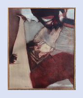 André Evrard: Paré de rouge, huile sur canevas (1968)