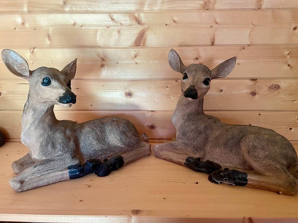 Tutte le decorazioni: Lot de 2 figurines biches décoratives couchées environ – Usato da Mayens-de-Chamoson venduto da oce_h5ct