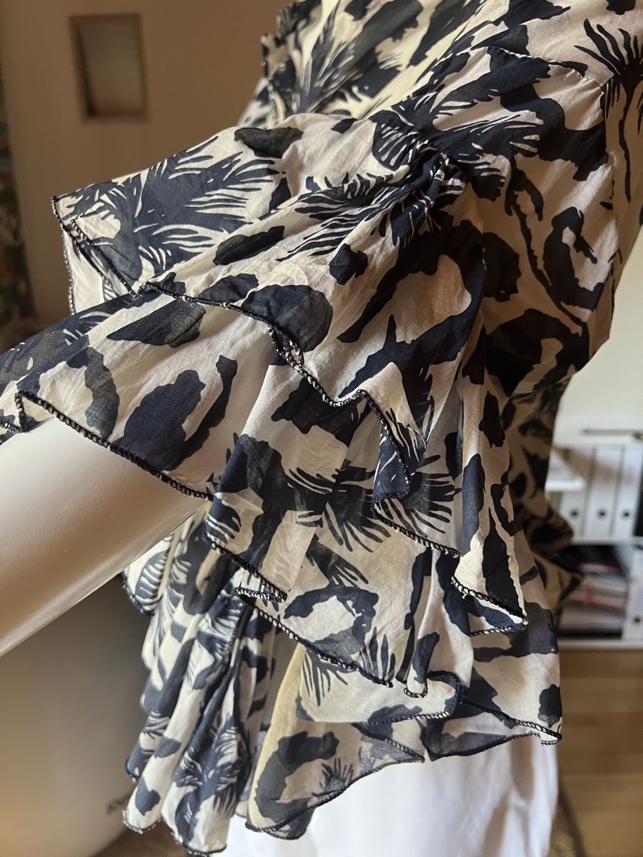 Blusen: mehrlagige Aermel Bluse bl/beige – Neu (gemäss Beschreibung) aus Bonaduz von Malves10 1