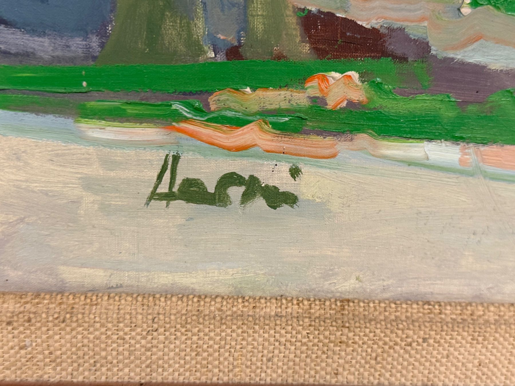 Dipinti: WERNER AERNI (1907–1992) ÖlGemälde – Usato da Basel venduto da PAUL_ART 5