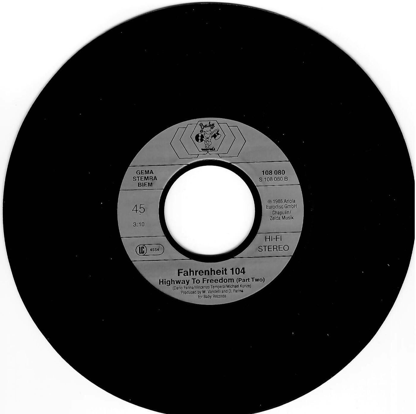 Dischi in vinile: Fahrenheit 104 - Highway to freedom – Usato da Goldach venduto da Pw1427 2