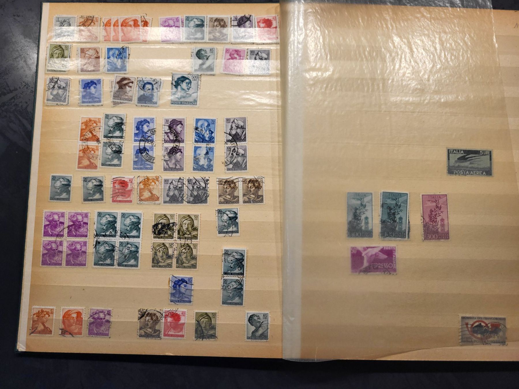Alle Briefmarken: Sammlung Album - Italien – Gebraucht aus Rümlang von Turrin 4