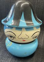 Dose Schmuckdose blau Vintage  Deko
