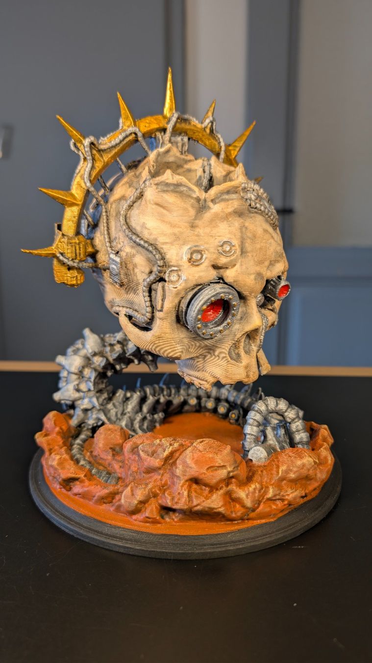 Statuette: Warhammer 40K Servo Skull Dice Tower Hand Painted Wargaming – Nuovo (secondo la descrizione) da Roveredo GR venduto da 3D_ZAGA