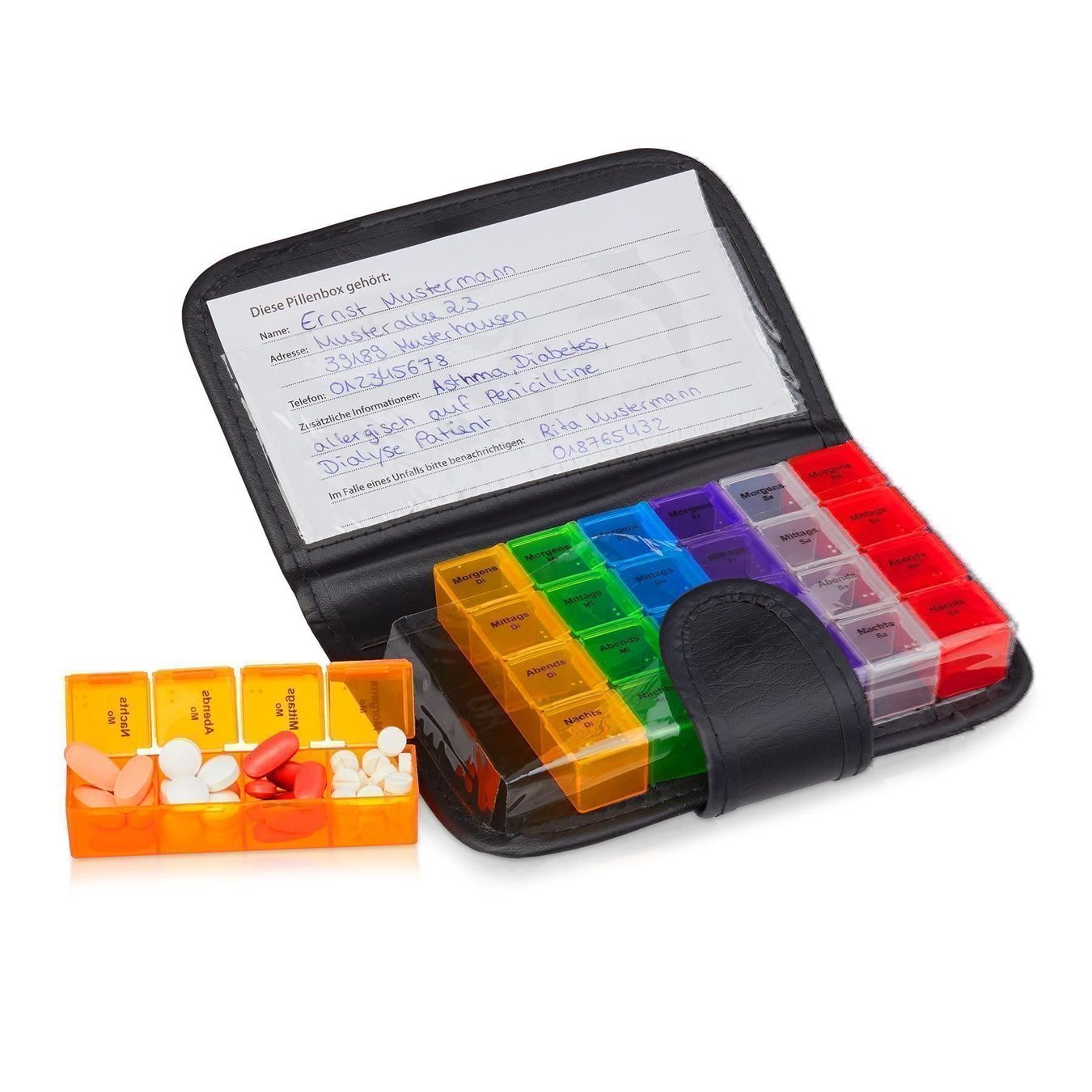 Altro in Cosmetici & Cura: TABLETTENBOX 7 TAGE MIT ETUI – Nuovo e nell'imballaggio originale da Gerlafingen venduto da Tsuru