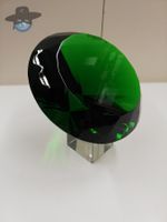 Glas Diamant - grün ca. 15 cm / plus Ständer aus Glas