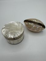 Boîtes à bijoux vintage en nacre véritable - Unique! (52)