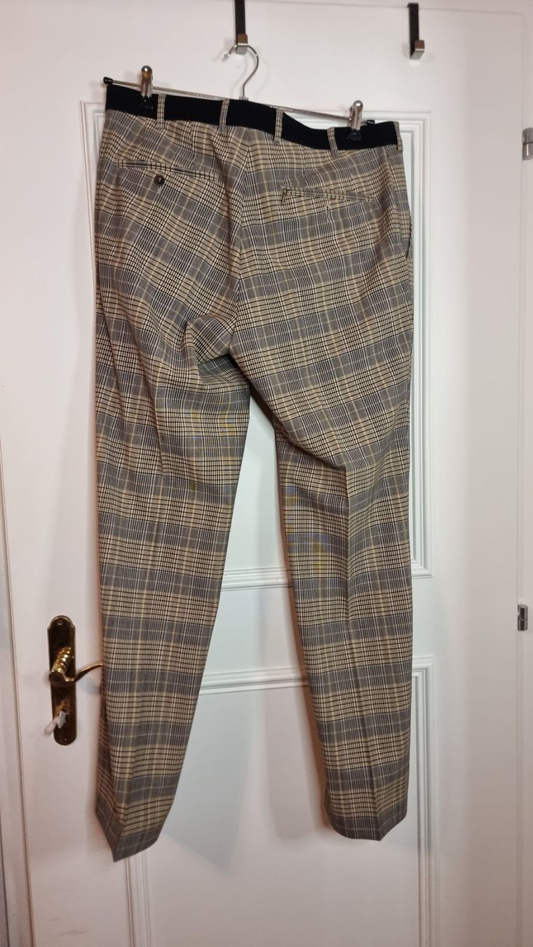 Walbusch Pantaloni: Walbusch Herrenhose kariert Gr. 52 Extraglatt – Usato da Wald ZH venduto da CapLux 2
