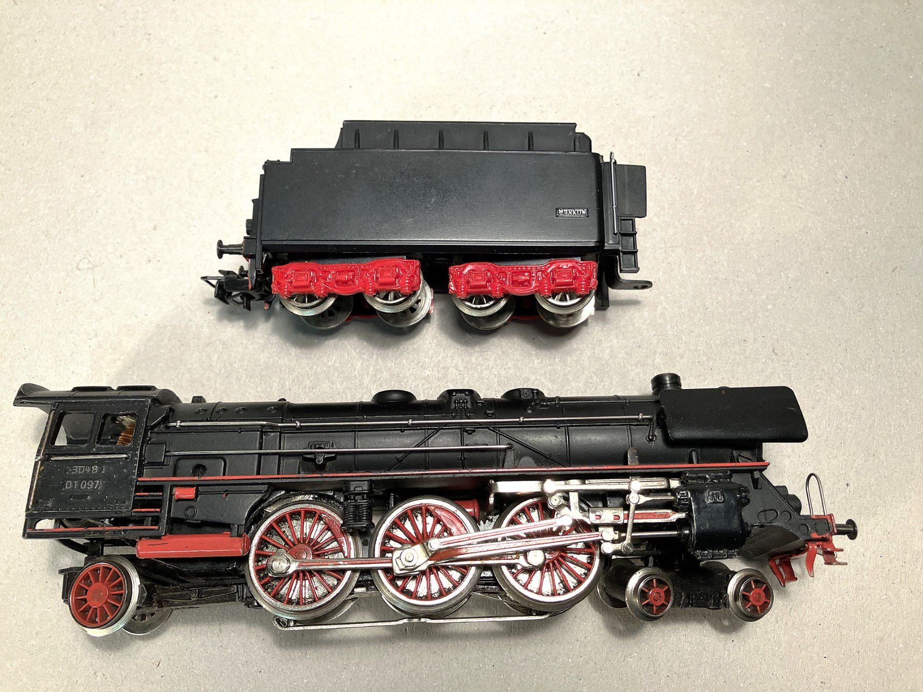 Märklin Modellini di ferrovie: Märklin Dampflok BR01 Nr. 3048 – Usato da Berikon venduto da Lusorium 3