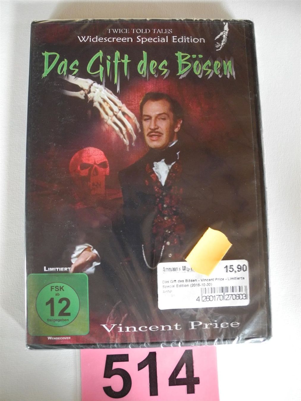 Tutti i DVDs: DVD Das Gift des Bösen, Nr. 514 – Nuovo e nell'imballaggio originale da Kottwil venduto da Crazyrolf