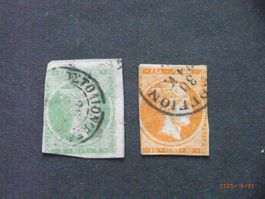 Griechenland 1861 3 + 4 Nr. 4 angeschnitten