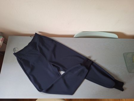d'blaue Stella McCartney Hose m/Eingriffstaschen u Gummizug