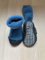 FALKE Antirutsch Socken Gr. 25-26 blau, Schurwolle