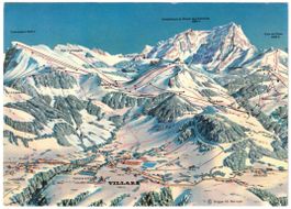 Villars - Pistenplan (Luftpost)