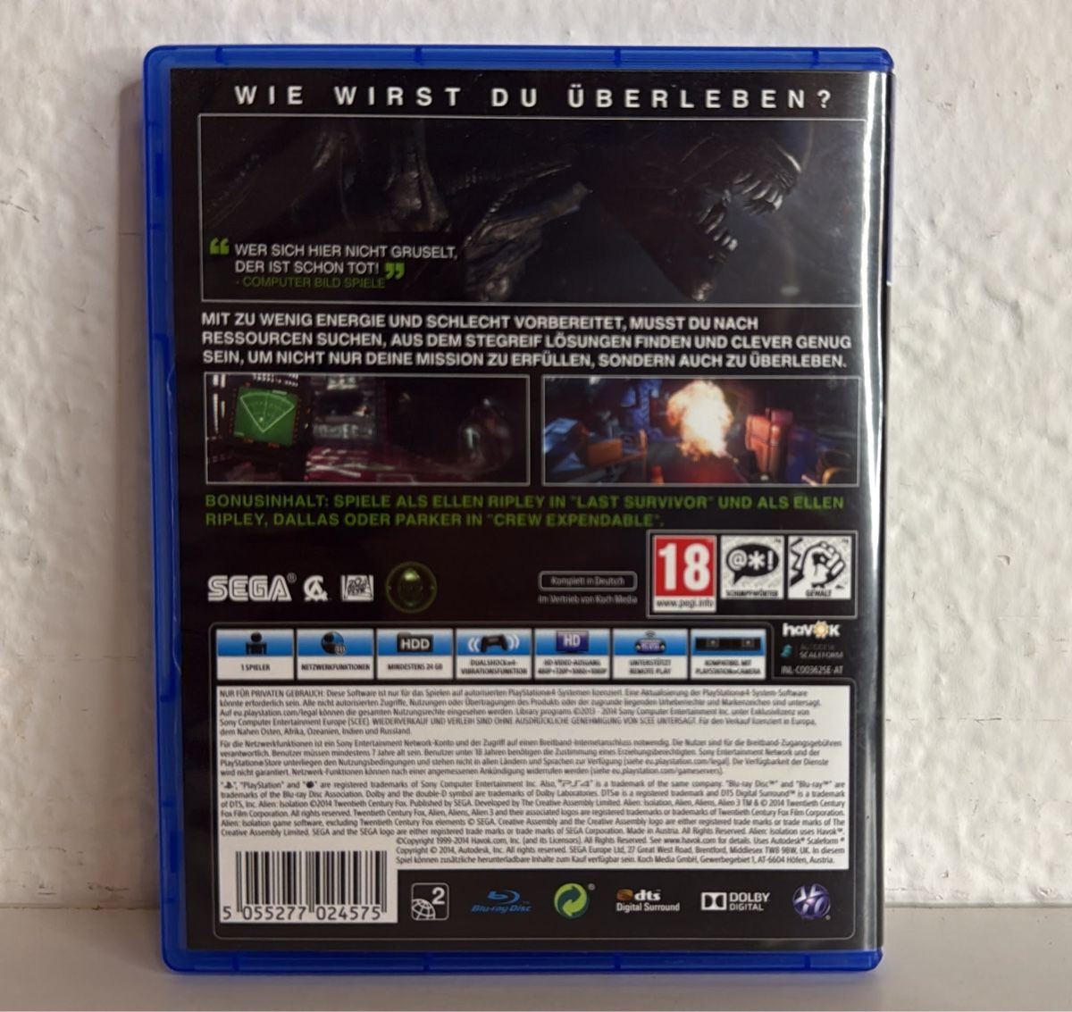 Sony Spiele: Alien Isolation Ripley Edition - PS4/PS5 Game – Gebraucht aus Ehrendingen von bubulence 1