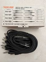 Tascam PW16B Audio Patchkabel. Neu OVP Klinke 6,3mm,16 Stück