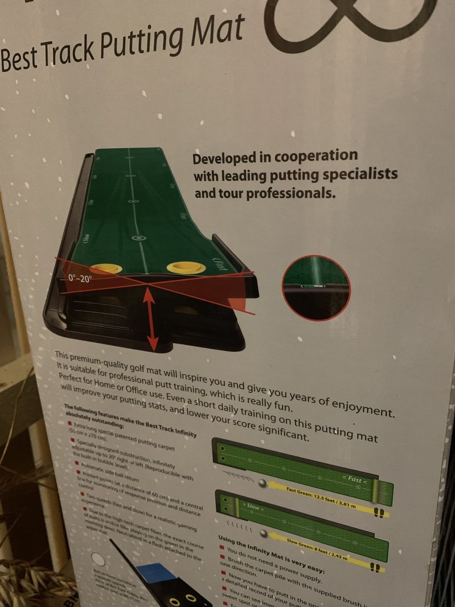 Tappeto da gioco: Golf Trainingsmatte Infinity Track Putting Mat ⛳️ – Nuovo (secondo la descrizione) da Neuendorf venduto da LadystreetL 1