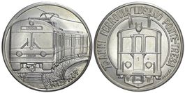 Tessin, Medaille 1987, Eisenbahn Lugano - Ponte Tresa
