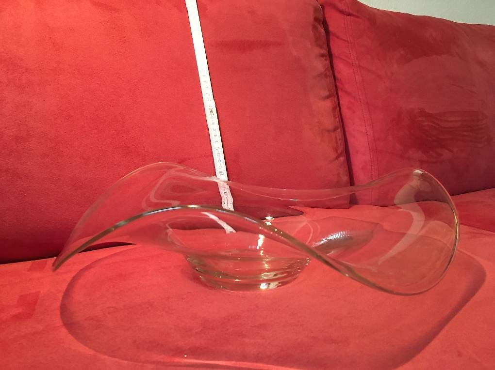 Ciotole: Schöne flache Glasschale – Usato da Basel venduto da c.deluca 3