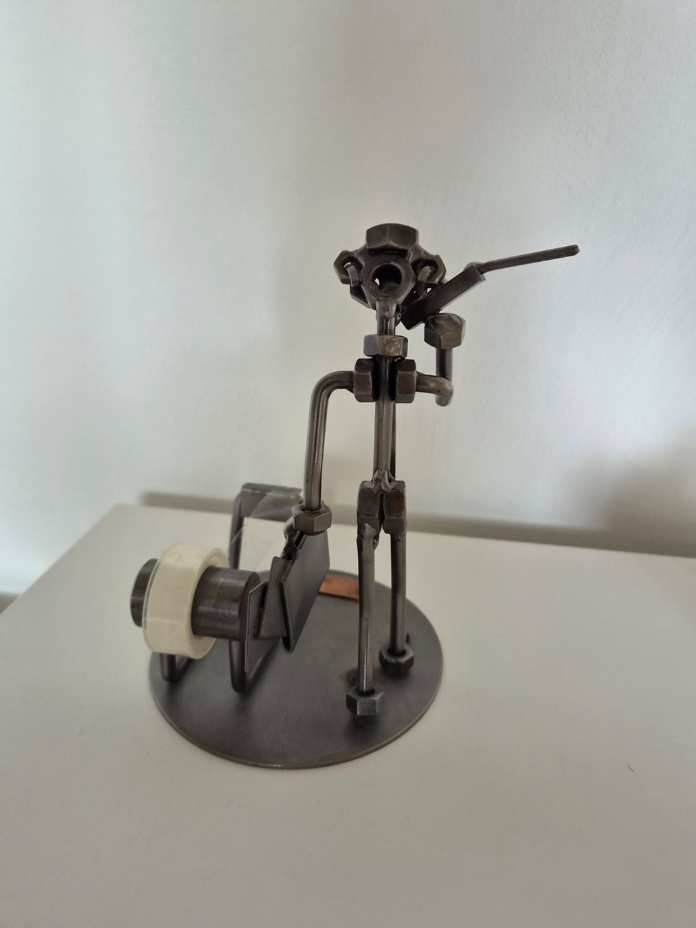 Statuette: Metallfigur Schraubenmännchen Geschäftsmann – Usato da Kloten venduto da soat 1