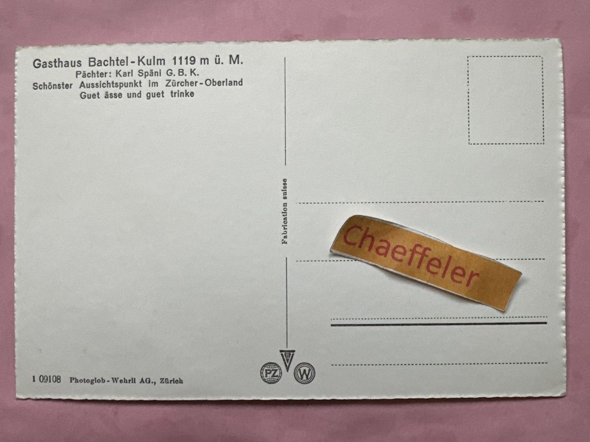 Cartes postales: Bachtel-Kulm im Winter – D'occasion à Zürich par Chaeffeler 1
