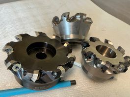 3 Messerkopf Planfräser Ø80mm & 100mm, HM WSP, von AVANTEC