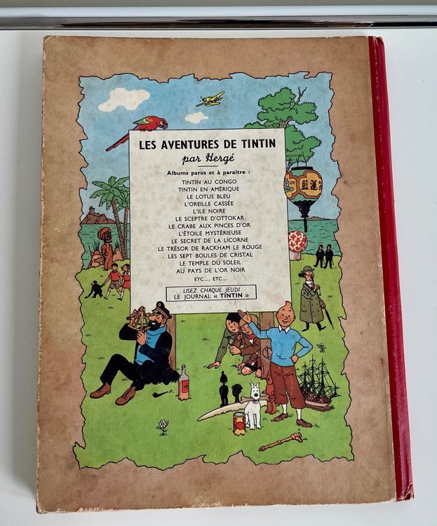 Tintin "L'Oreille Cassée", Ausgabe von 1950, Top Zustand! 8