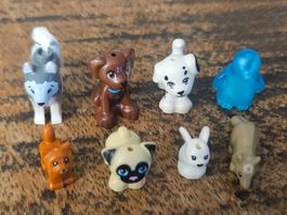lego  figurines  lot de 8 animaux