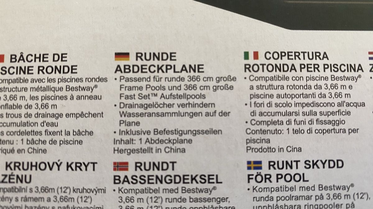 Accessori per Piscine: Bestway Poolabdeckung Rund 3.70m – Nuovo e nell'imballaggio originale da Wauwil venduto da Shine24 1