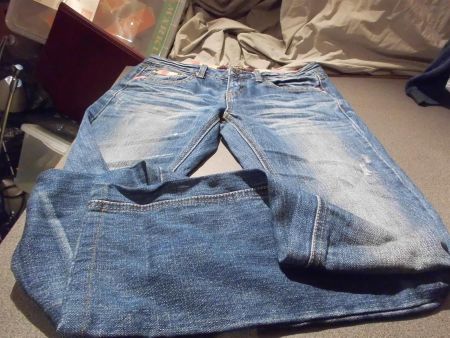 Jeans Grösse 28, Ombre Style, dunkelblau