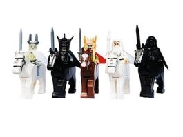 HOBBITS SET MIT PFERDEN - KLEMMBAUSTEINE MINIFIGUREN