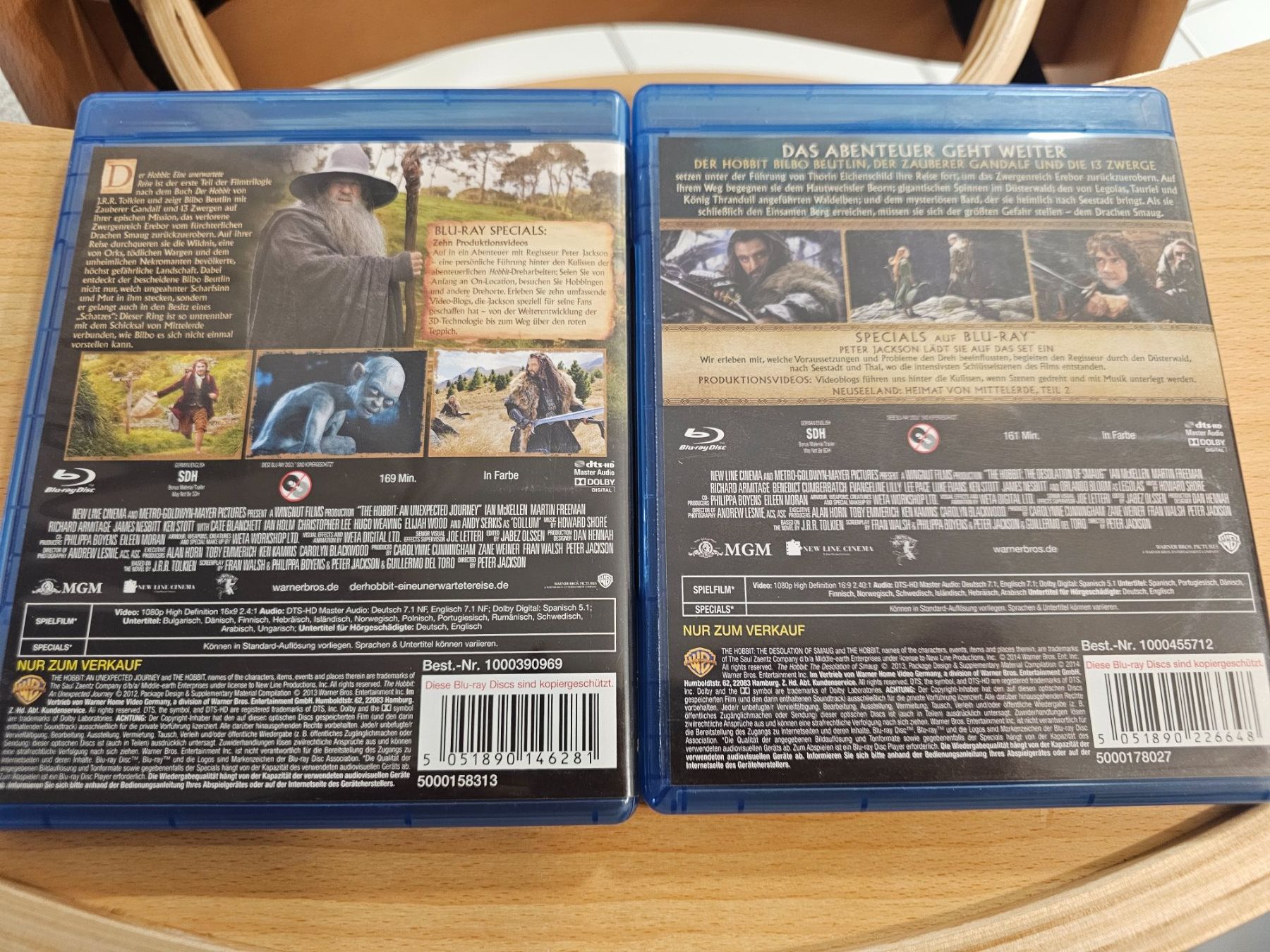 Tutti i DVDs: Der Hobbit Trilogie Teil 1 und 2 Blu-ray – Nuovo e nell'imballaggio originale da Biberist venduto da ShopSoltan 1