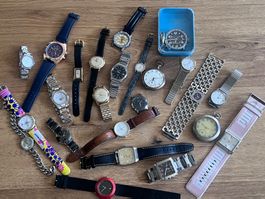 Lot Armbanduhren und Taschenuhren
