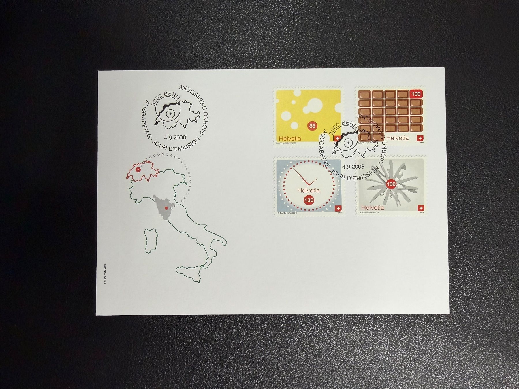 Tutti i francobolli: Schweiz FDC 4.9.2008 – Usato da oberrüti venduto da jeanmei